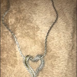 Brighton Callie 2-Tone Heart Necklace silver-gold